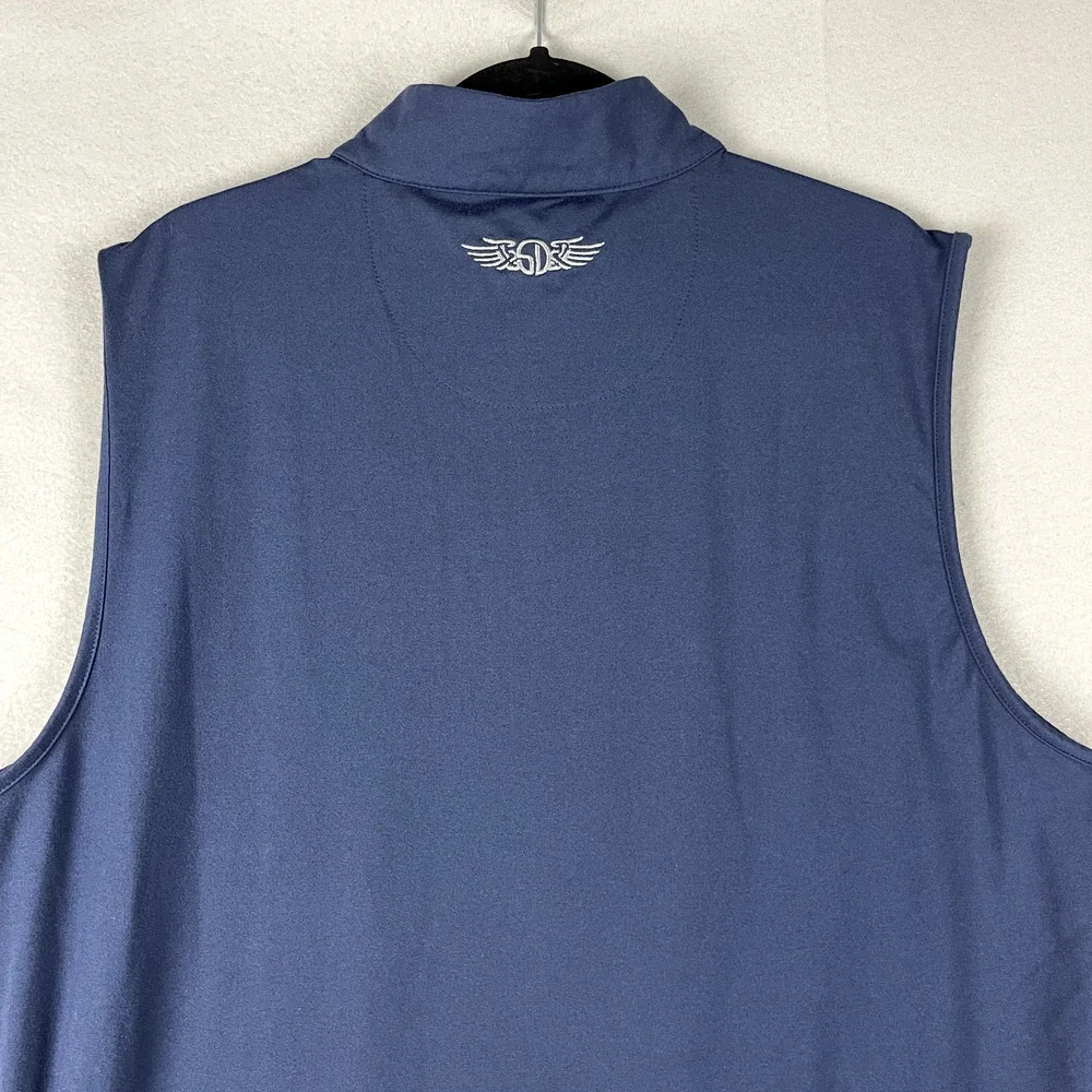 Straight Down Cypress Vest Mens XL‎ Blue Golf Performance Sleeveless Soft Casual